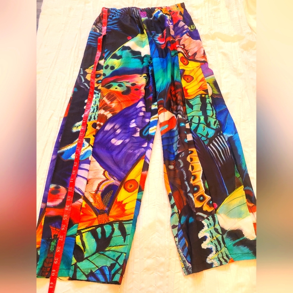 At home, beach, vacation pants, baggie and loose, silky and fun. There 2:pair.